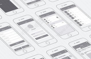 简洁线框App产品设计通用模板 免费下载与高效应用指南
